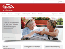 Tablet Screenshot of hu-ma.de